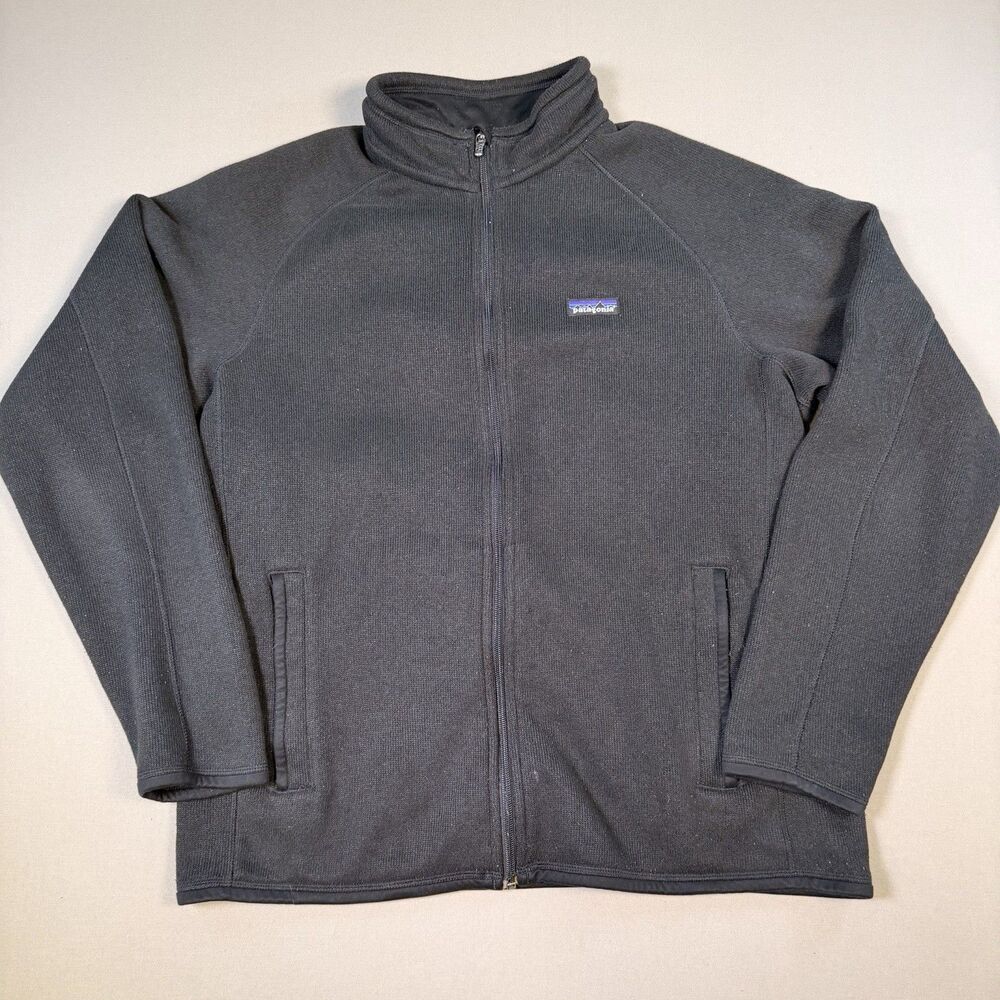 Patagonia Better Sweater Fleece Jacket Men's LG Full Zip Warm Outdoor Black